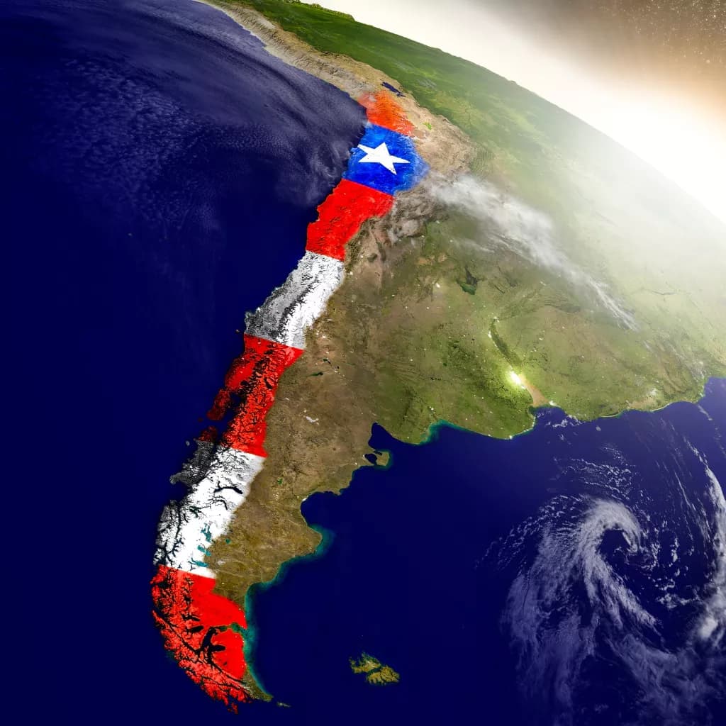 imagen del map de chile